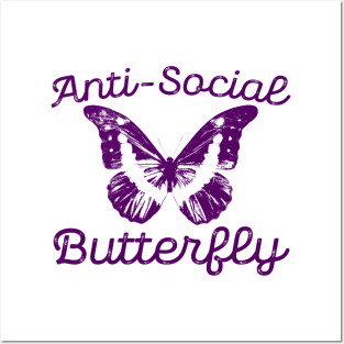 Anti-Social Butterfly Posters and Art